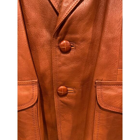 Tony Lama Vintage Leather Mens Jacket Size 40 - Picture 5 of 8